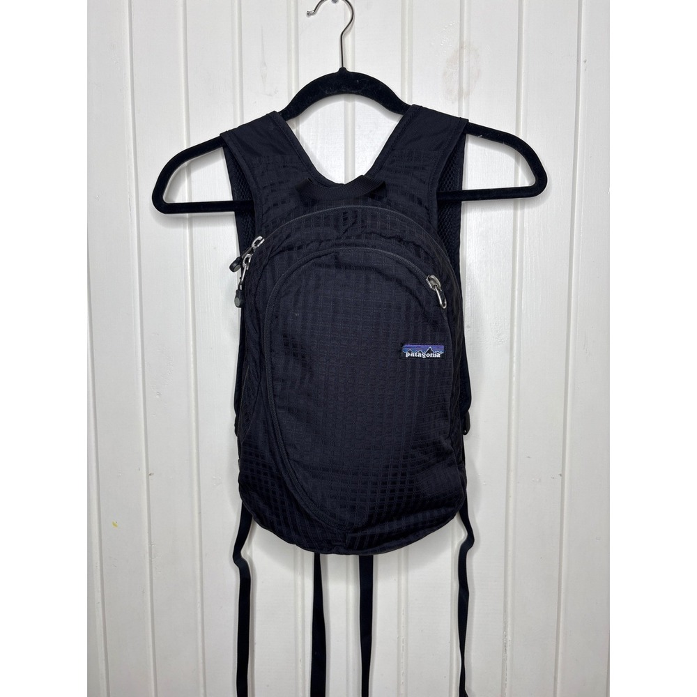 Patagonia Light Wire Pack Backpack Black Gray Y2K Rare Excellent